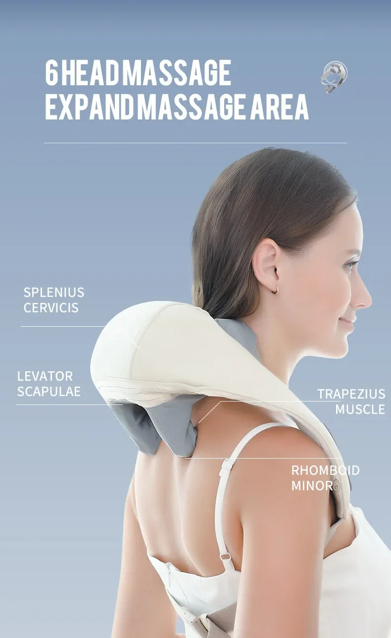 Electric Shoulder Kneading Massage Shawl Automatic Neck Back Massager