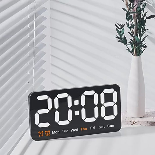 Electronic Wall Clock Temperature Date Display Table Clock Wall